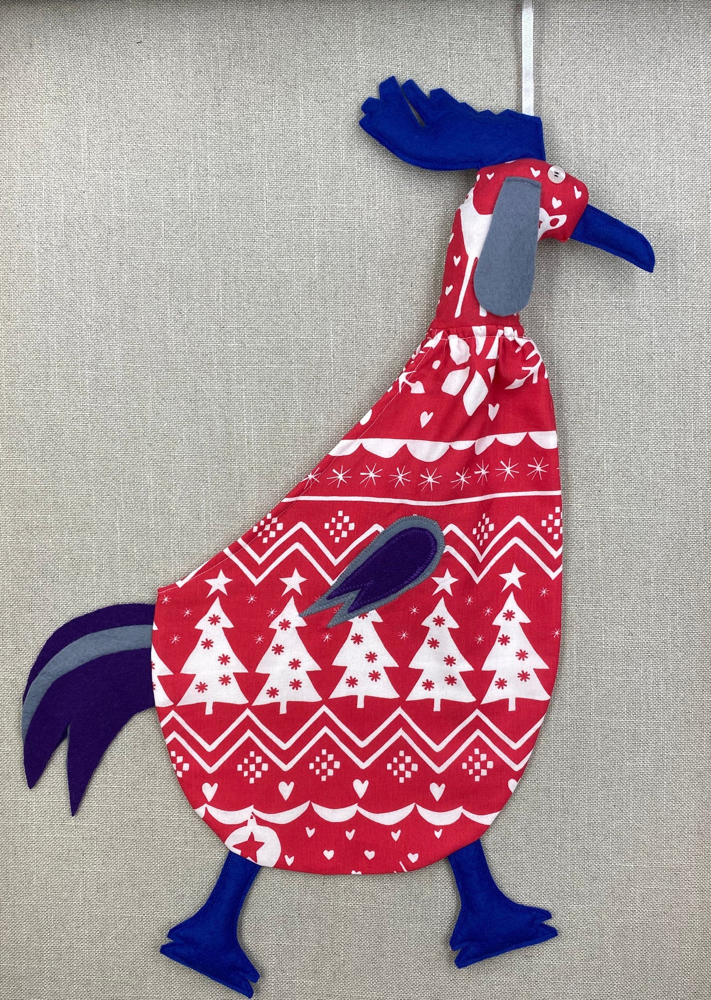 Christmas with royal blue, grey & purple