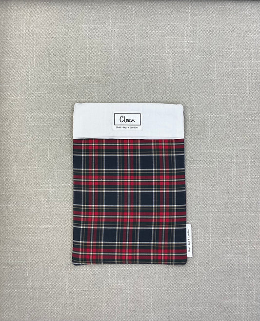 Dark green & red tartan with cream top - medium