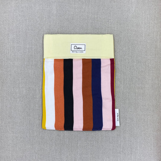 Multi coloured stripes with yellow top - large