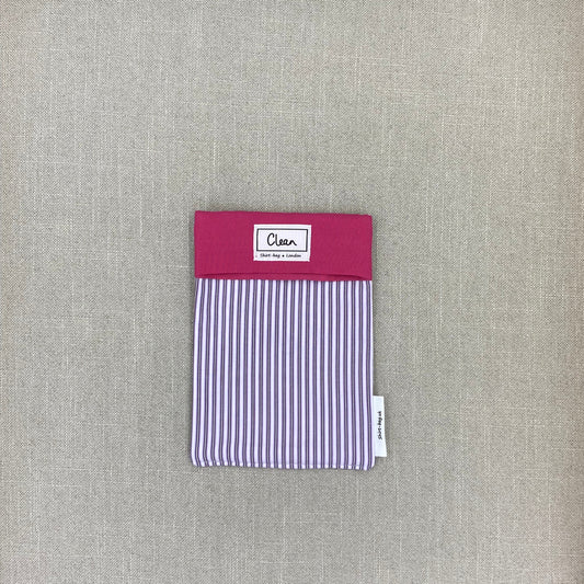 Purple stripes on lilac with pink top - small