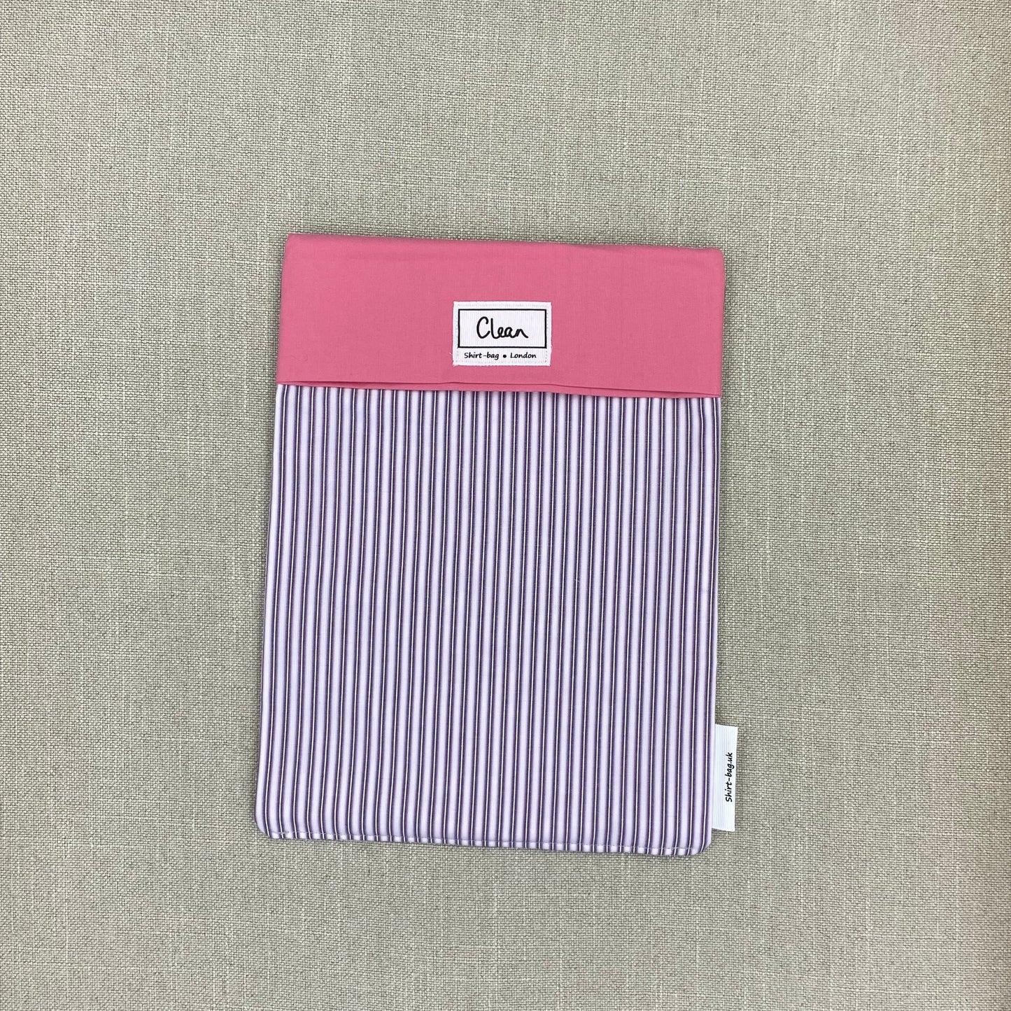 Purple stripes on lilac with pink top - large
