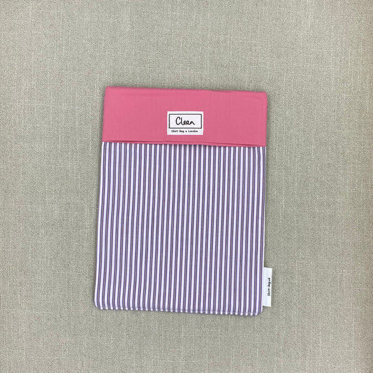 Purple stripes on lilac with pink top - large