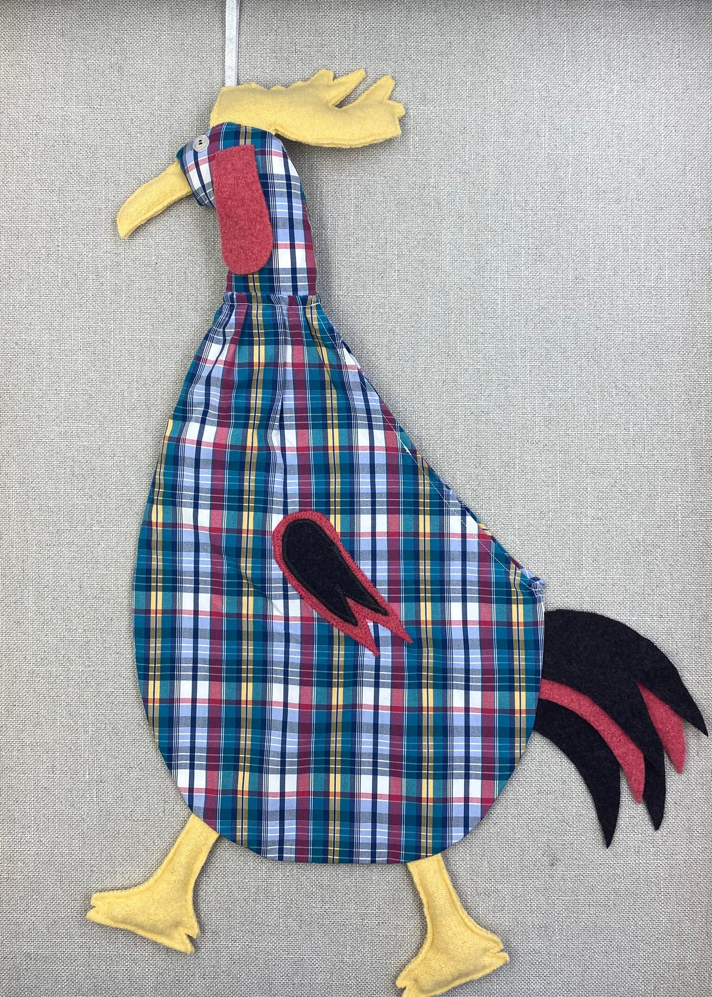 Rainbow tartan with black, pink & yellow