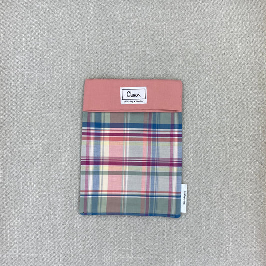 Rainbow tartan with salmon top - medium