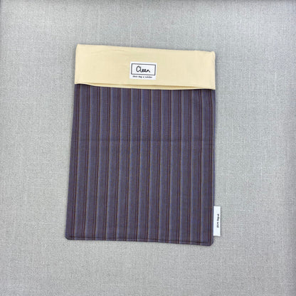 Brown stripes with cream top - X large