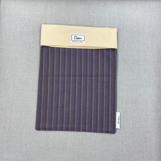 Brown stripes with cream top - X large