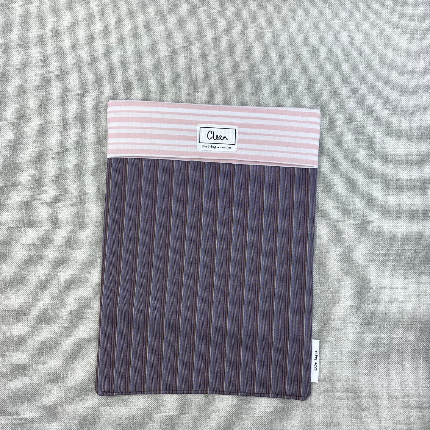 Brown stripes with pink & white stripe top - X large