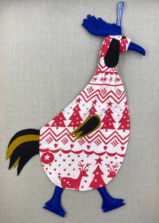 Christmas with blue, yellow & dark grey