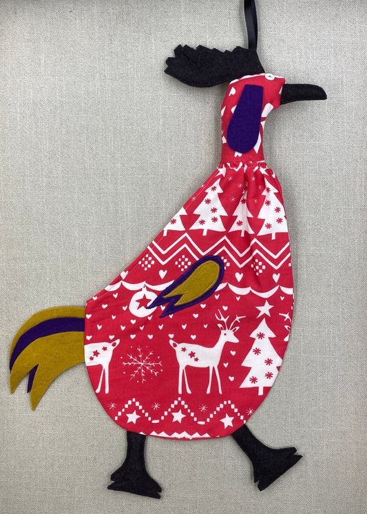 Christmas with dark grey, purple & yellow