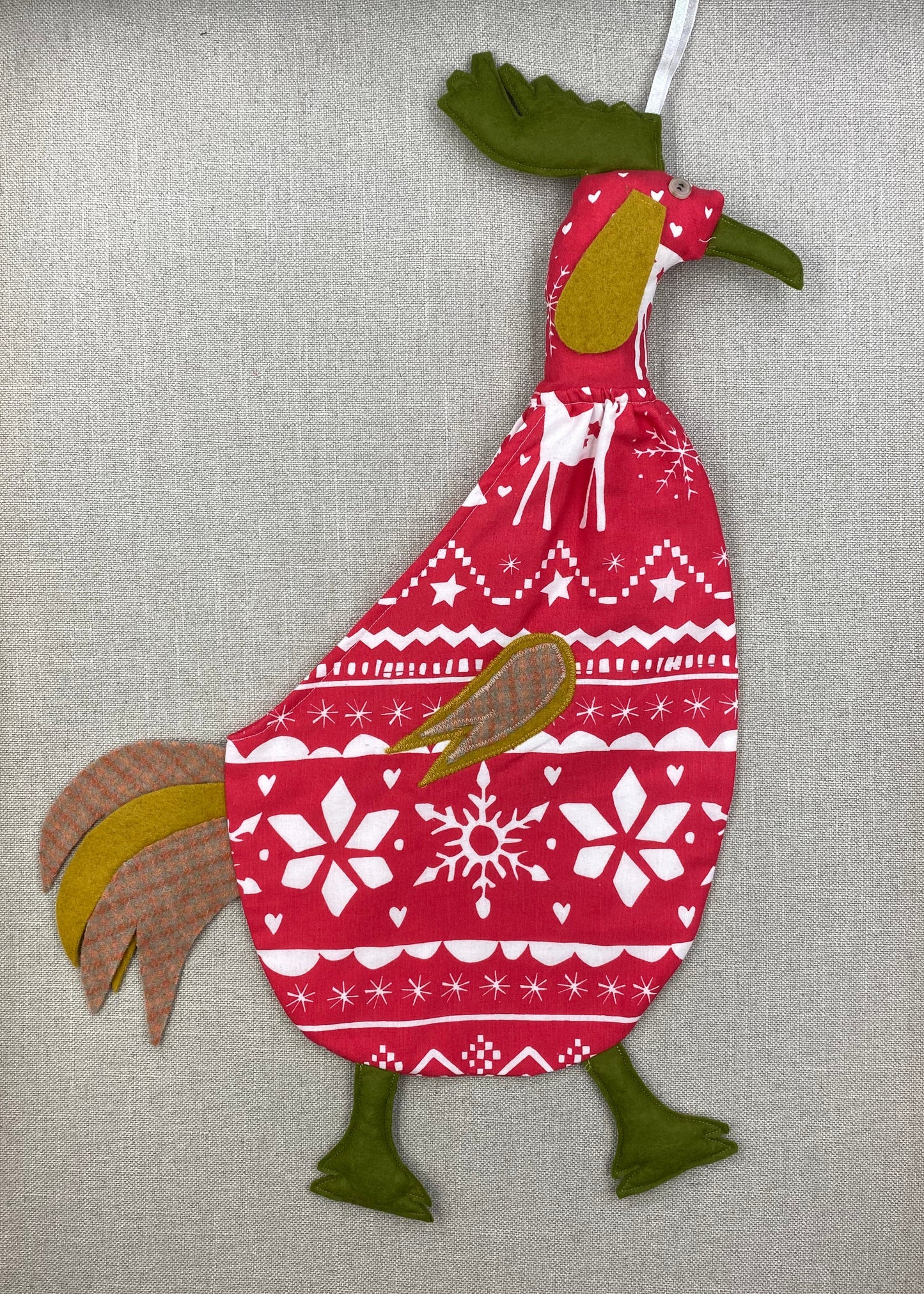 Christmas with green, yellow & tartan beige