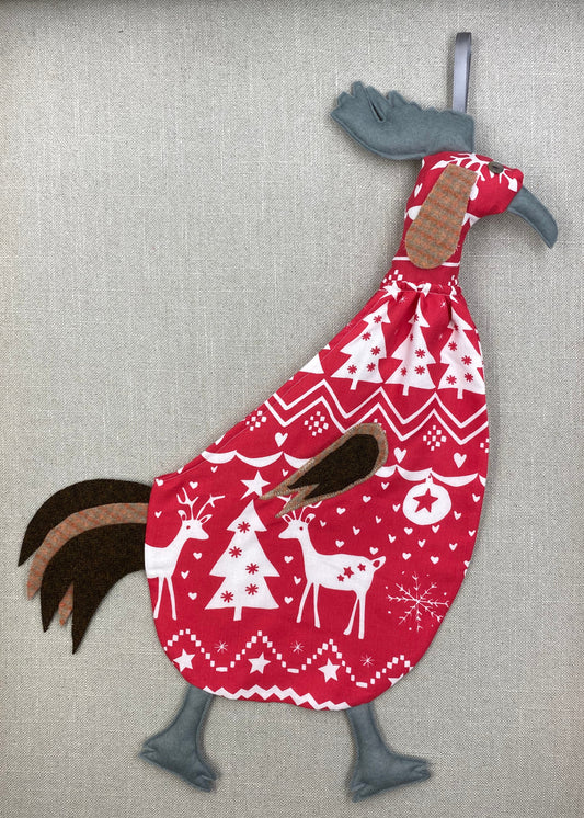 Christmas with grey, brown & beige tartan 2