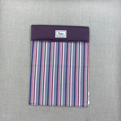 Navy, blue & pink stripe with purple top - X large