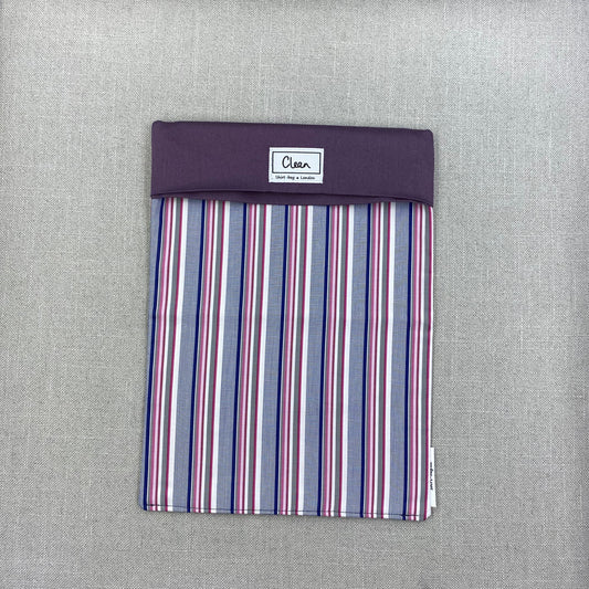 Navy, blue & pink stripe with purple top - X large