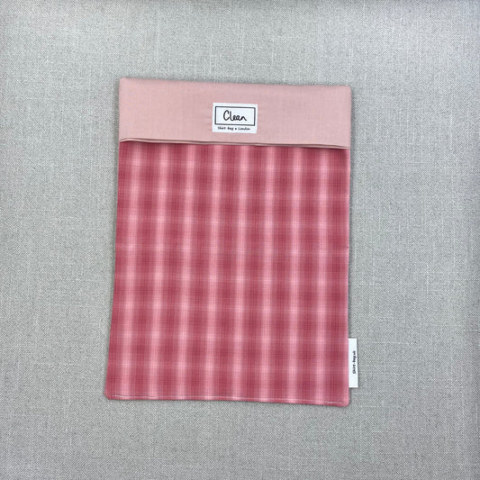Pink tartan with crushed strawberry top - X large