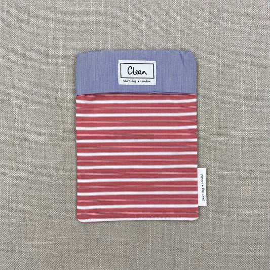 Pink & white stripes with blue striped top -small