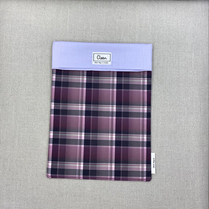 Purple & black tartan with lilac top - X large