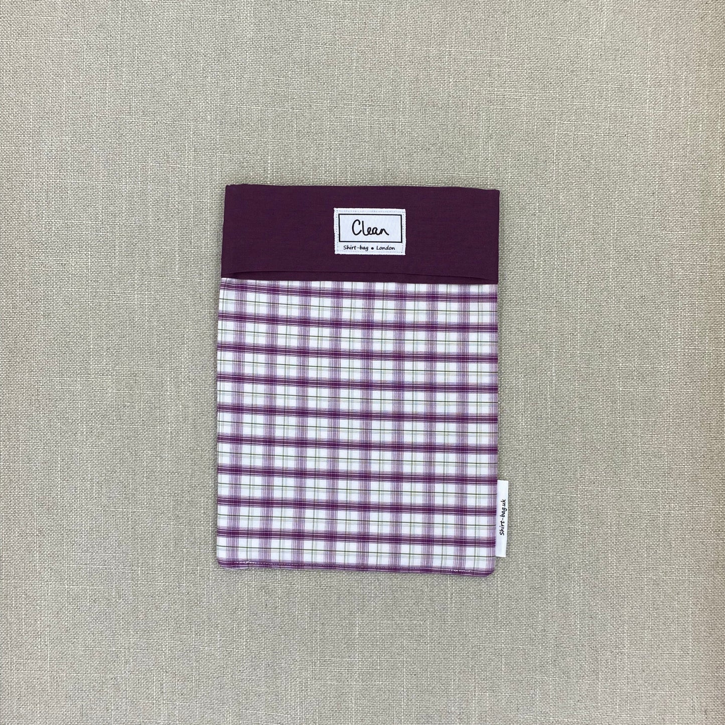 Purple & green tartan with pruple top - medium
