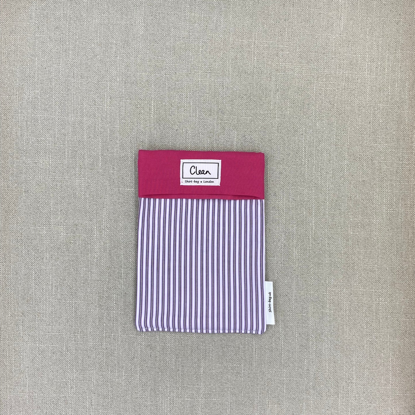 Purple stripes on lilac with pink top - small