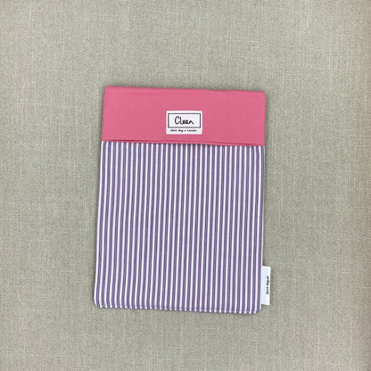 Purple stripes on lilac with pink top - large