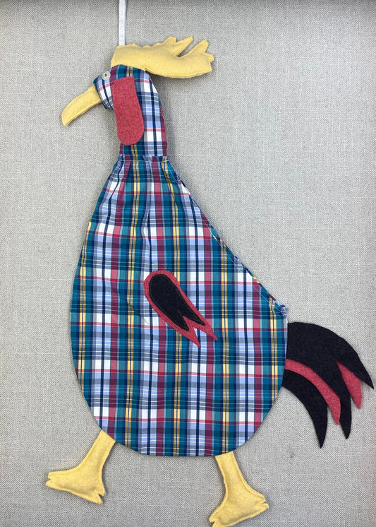 Rainbow tartan with black, pink & yellow