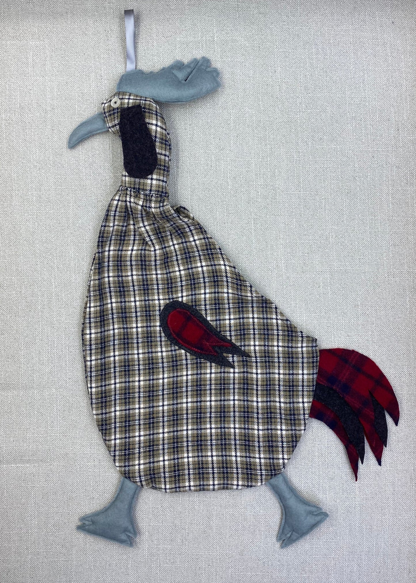Sage, black & white tartan with grey, dark grey & red tartan